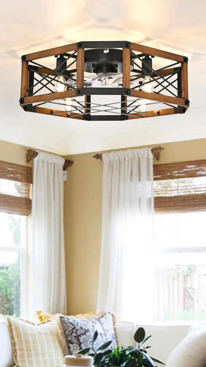 Indoor fan lights
